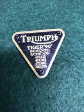 Triumph Tiger 90 T90 Patent