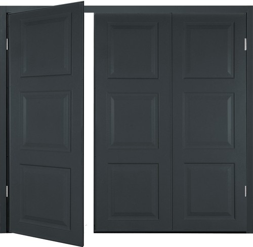 New side hinged garage - hinged, door