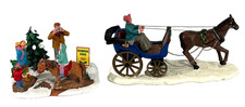 (2 items) Lemax Reindeer Rides