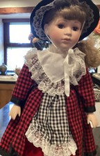 Leonardo Collection Porcelain Doll Welsh lady with stand