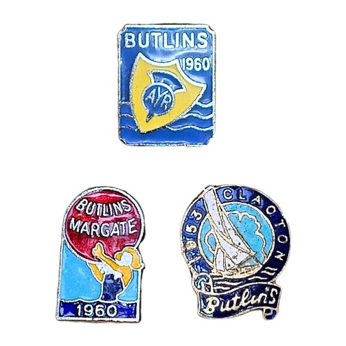 Butlins vintage enamel badges - enamel,
