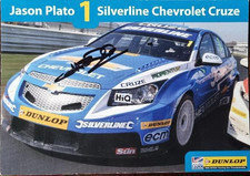 Jason Plato Hand Signed 8x6 approx  - Touring Cars.