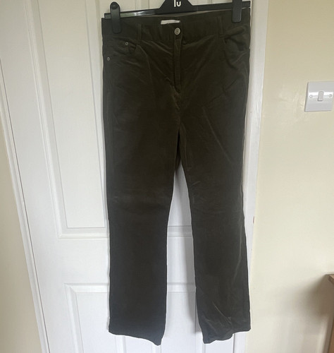 Per una khaki corduroy bootleg - una,