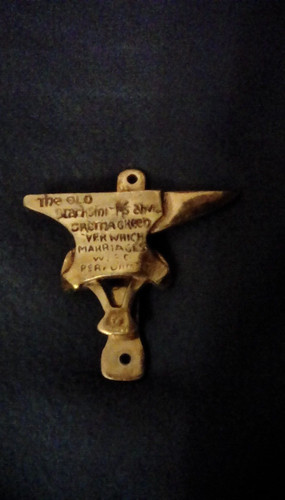 Vintage brass door - brass, knocker