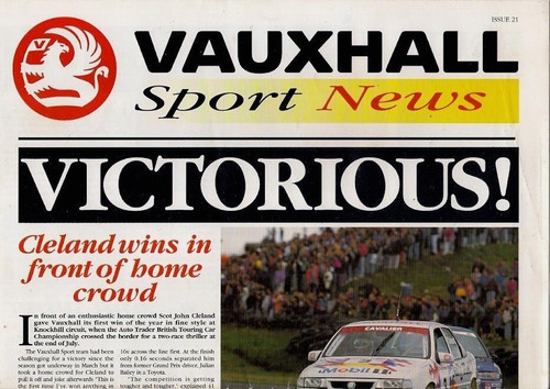Vauxhall sport news issue - news,