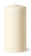 Pillar Candles Ivory Unscented