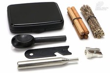 SPITFIRE Pocket Fire Lighting Kit Steel Bellows Survival Hiking BBQ Tool UK-Made