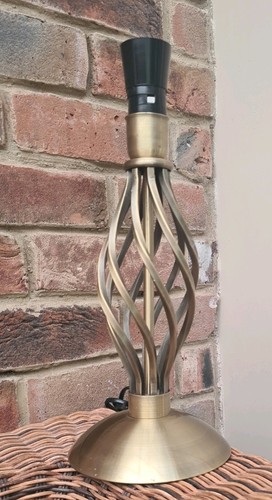 Antique brass table lamp stand - brass,