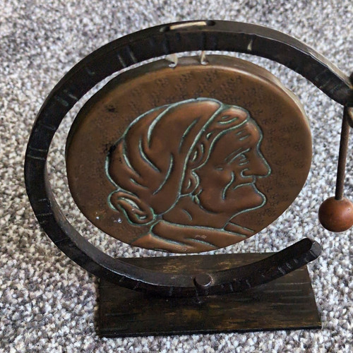 Brass gong ornament - ornament, metal