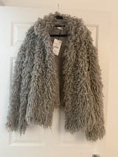 Zara Shaggy Loop Cardigan In