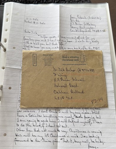 Single sided prison - prison, letter