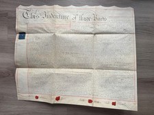 South Killingholme Lincolnshire Vellum Indenture Land Deed 1857 Brocklesby