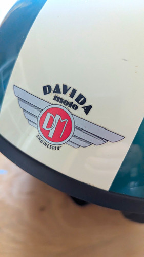 Davida vintage crash helmet - a,