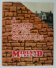 MIDLAND " RED " ( BMMO )  u/d c1930s ~ " A CORNER OF THE COTSWOLDS " LEAFLET