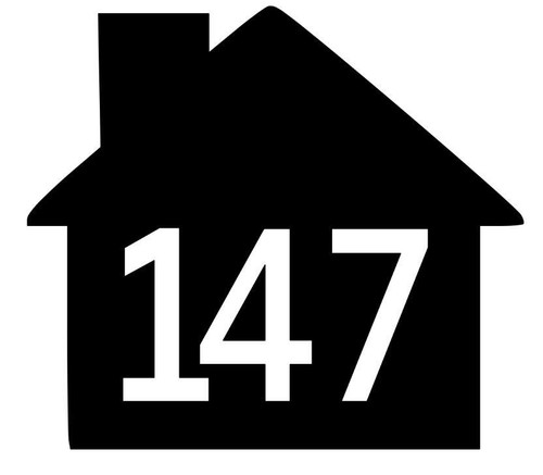 Wheelie bin number sticker - wheelie,