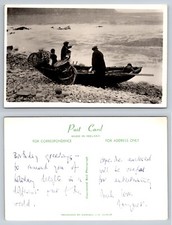Cray Fishing, Achill Island, Co Mayo - RPPC Pub. by Cardall Ltd of Dublin