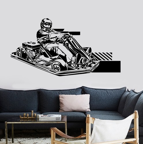 Wall vinyl decal karting - wall,