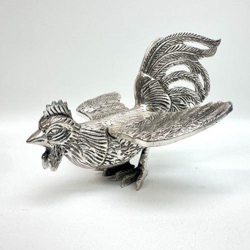 Vintage silver toned metal - silver-toned,