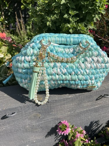 Handmade crochet clutch - handmade,