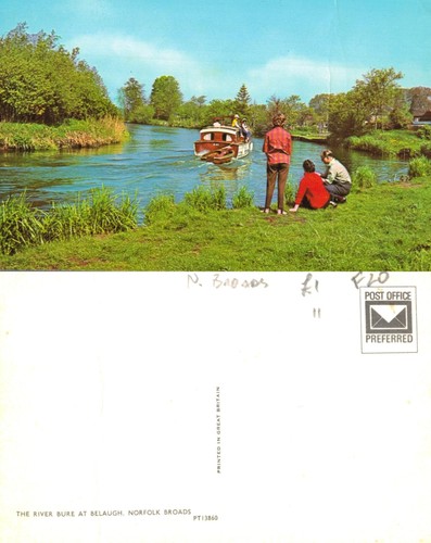 Vintage postcard the river - the,