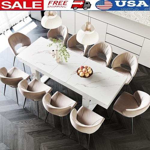 Extendable faux marble dining - extendable,