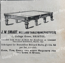 J W Smart Game Billiard Table