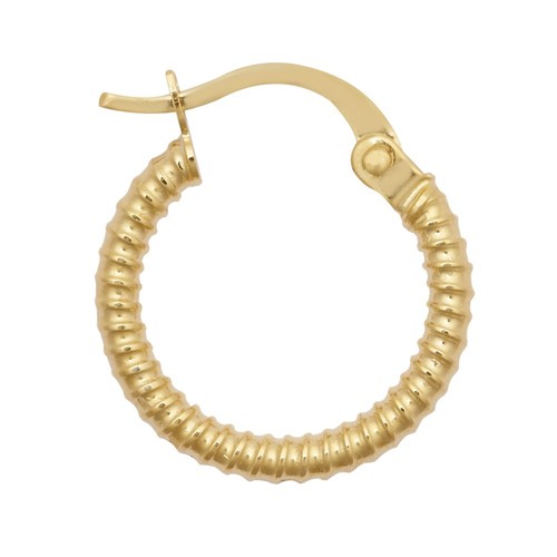 Hoop earrings 9ct yellow - earrings,