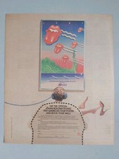 ROLLING STONES JOVAN 1981 AMERICAN TOUR POSTER ORIGINAL USA MAGAZINE  ADVERT 