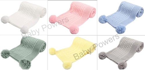 Soft cable knit baby - cable, blanket