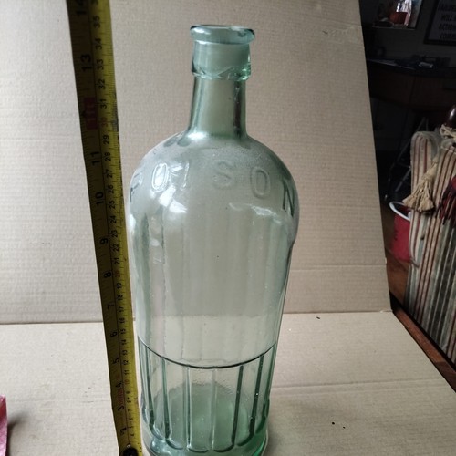 Poison bottle vintage glass - vintage,