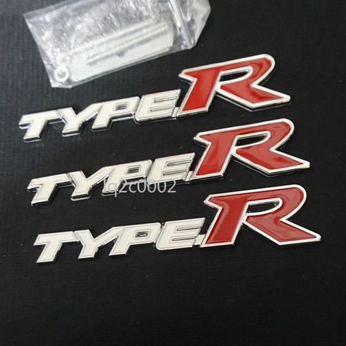 Silver chrome white red type - chrome, type-r