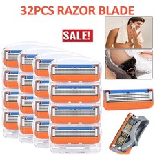 32 PCS Shaving Blades Refills Razor Compatible for Gillette Fusion 5 Pro Glide