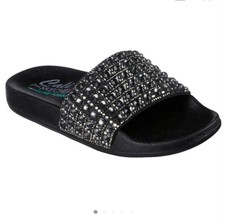 skechers flip flops luxe foam crystals Everyday Glam Black Used Once uk 5