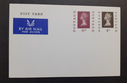 Qeii postal stationery 6d - stationery, 4d/6d