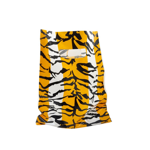100x plastic tiger printed - plastic,