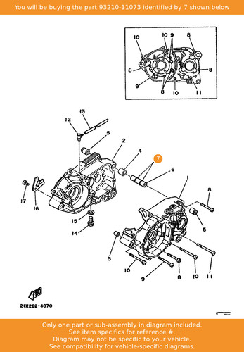 Yamaha ring 93210 11073 oem - o-ring,,