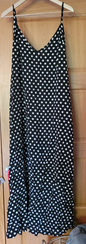 Black and white polka - , dot