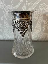 Antique cut glass vase