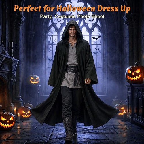 Adult men hooded robe - robe, cloak