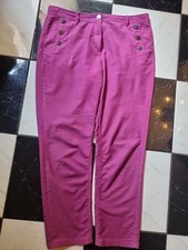 MARKS AND SPENCER LOVELY LIGHT PURPLE/ FUSCIA CORDUROY(CORDS)TROUSERS.Size UK 16