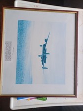 robert taylor signed aviation print Battle of Britain VC signed Eric Kingsley
