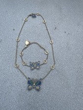 Gorgeous Butterfly Gucci Set With Necklace And Bracelet