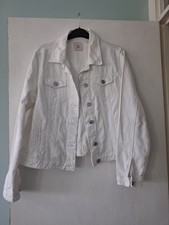 TU White Denim Jacket Size 12