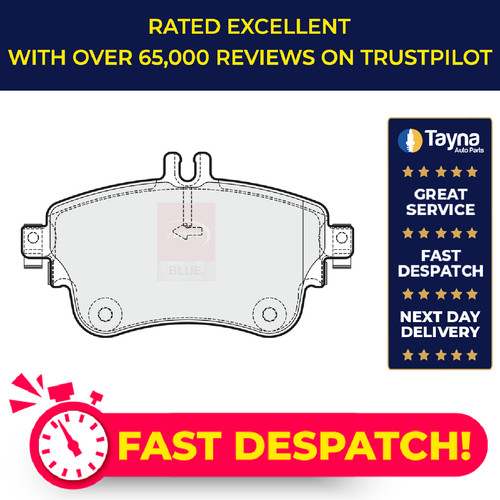 Brake pads set - pads, mercedes