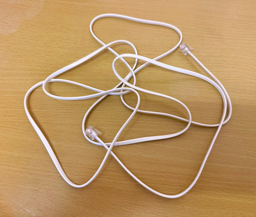 White dsl phone flat - white, dsl/phone