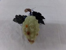 Vintage MCM Carved Jade Stone
