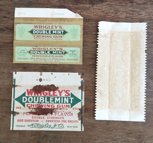 Chewing gum wrappers - gum, vintage