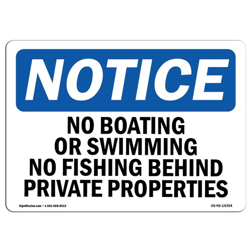 Boating swimming no - swimming,