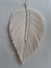 macrame wall hanging feather