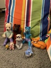 needle felted animals & Bears 8 In Total 